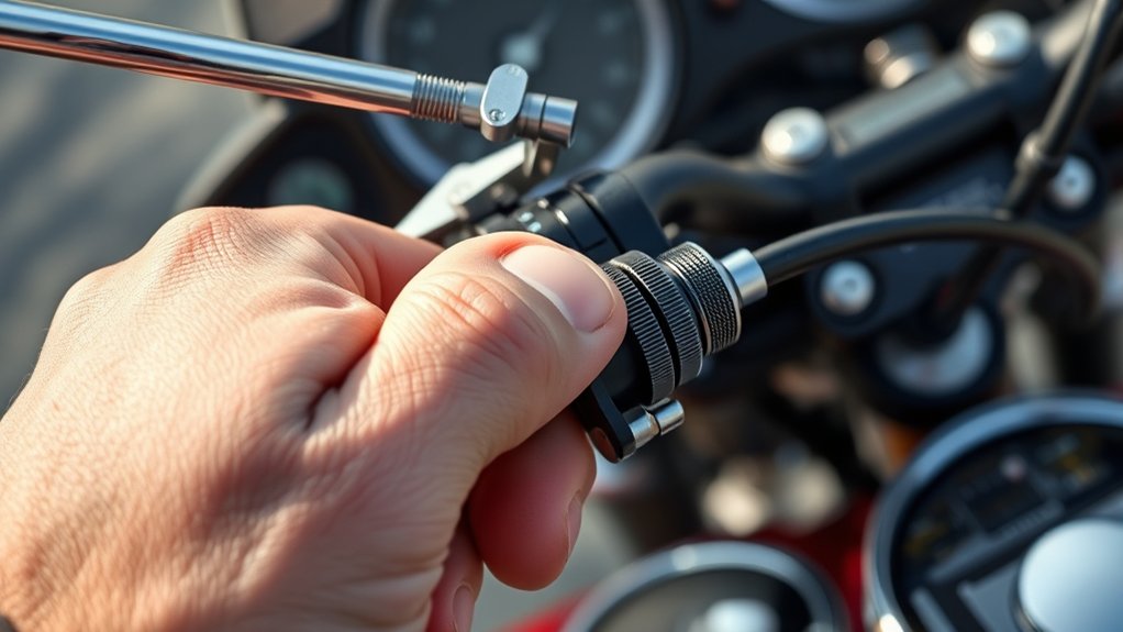 adjust clutch free play