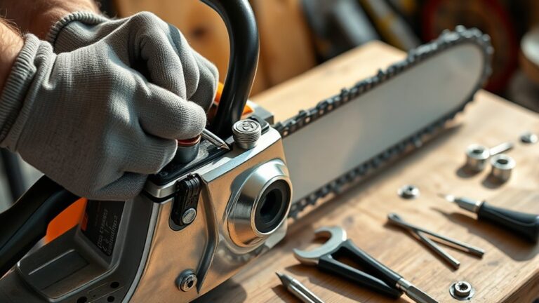 adjusting chainsaw carburetor