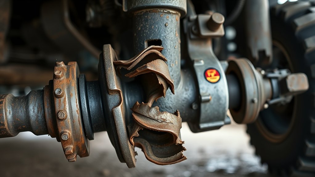 axle damage warning signs