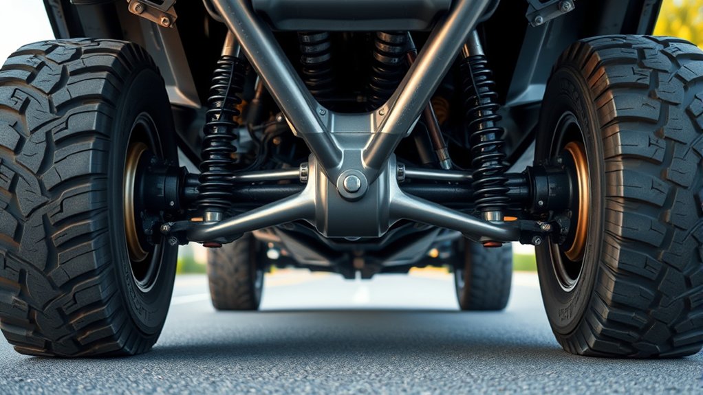 axle support ensures stability