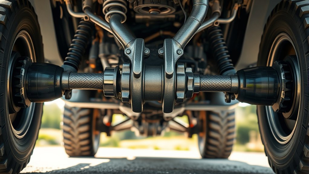 axle transmits power smoothly
