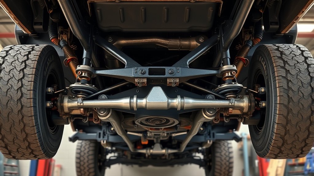 axles distribute vehicle weight