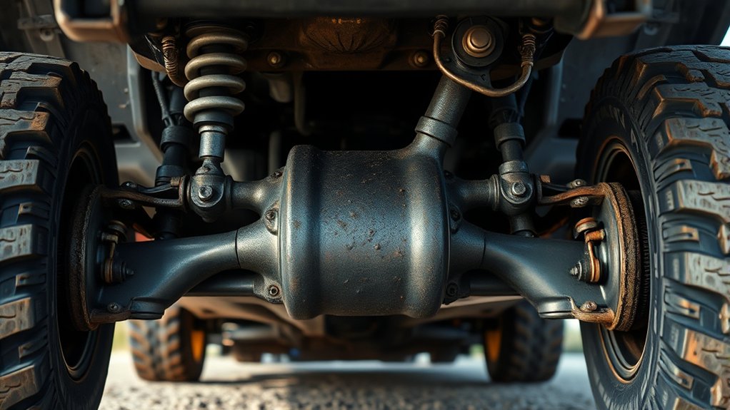 axles support vehicle movement