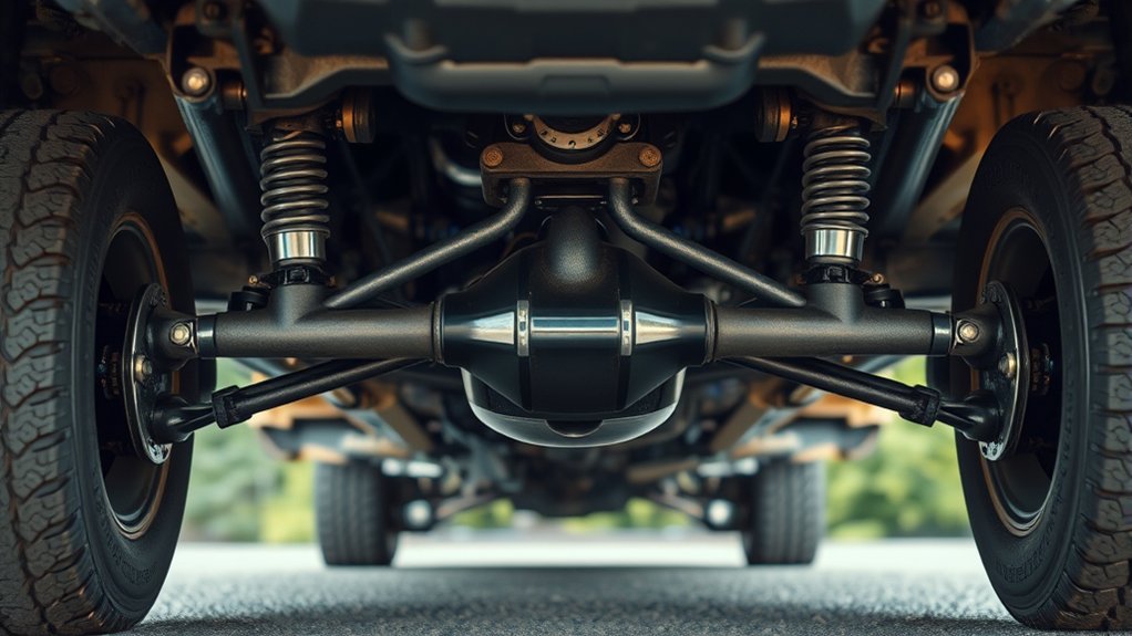 axles support vehicle weight