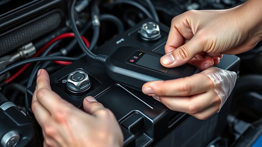 battery warning signs and voltage