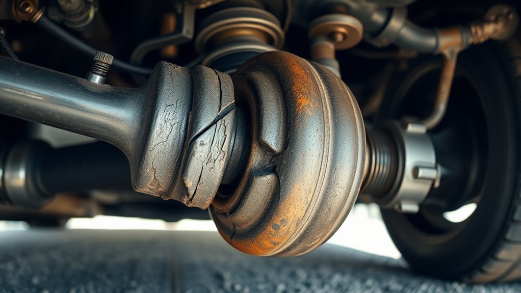 broken axle endangers safety