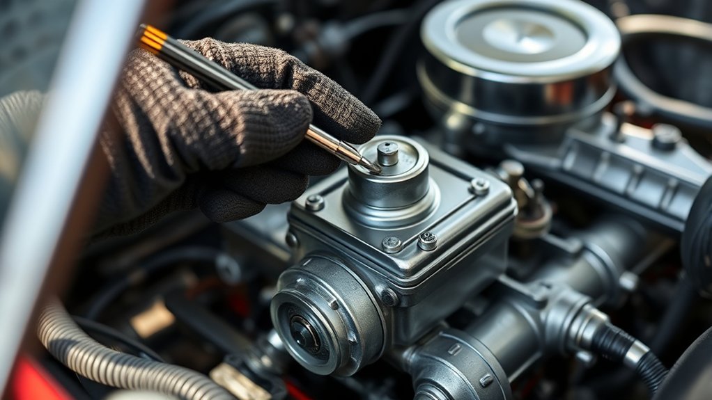 carburetor idle adjustment signs