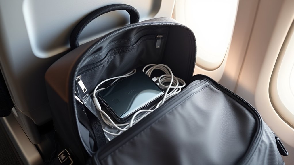 carry batteries in cabin