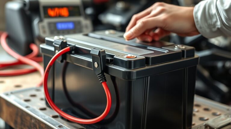 charging motorcycle battery safely