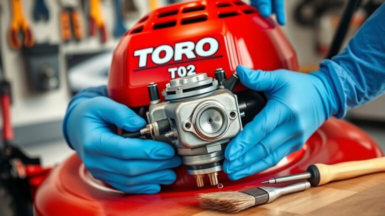 cleaning toro carburetor steps