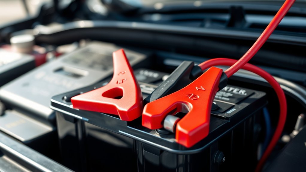 connect battery charger safely