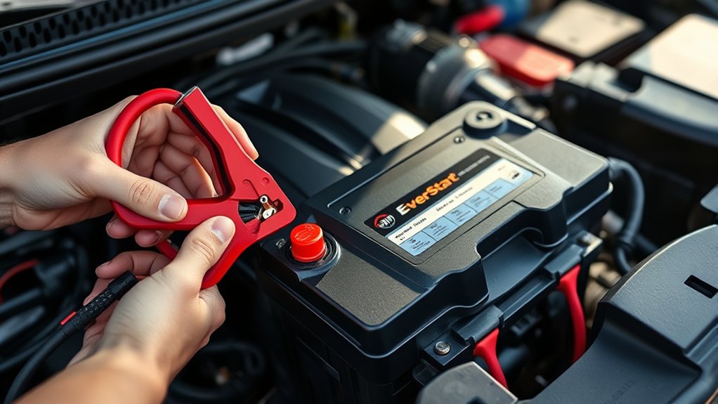 connect charger correctly safely