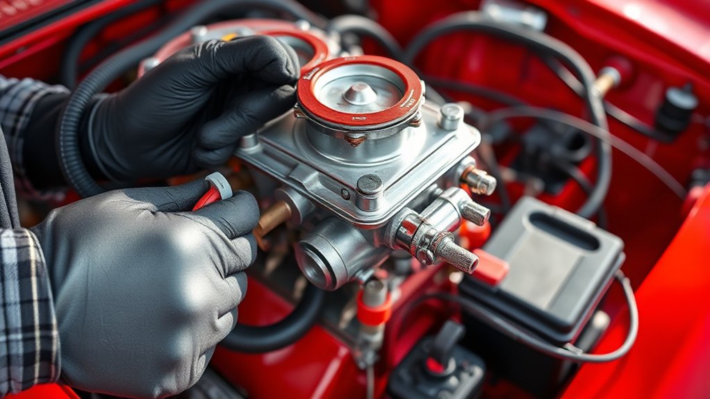 disconnect battery and fuel lines