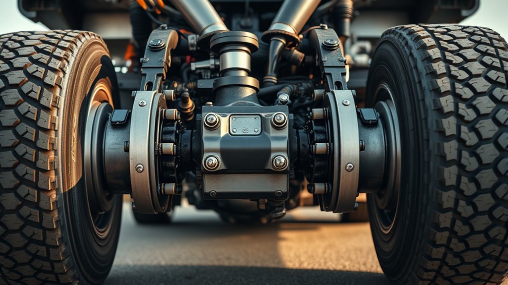 drive axle transfers power