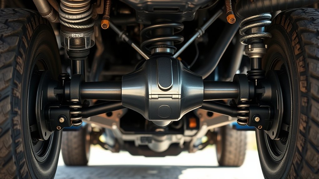 drive axle transfers torque