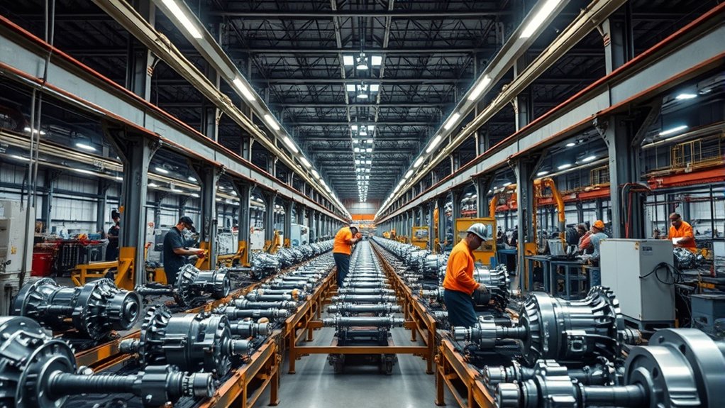 efficient precise axle manufacturing