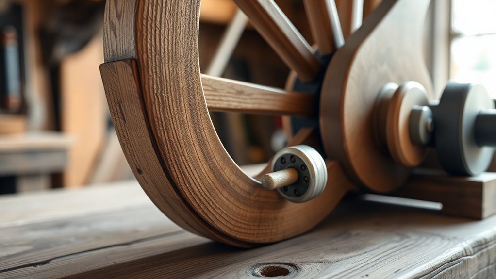 force multiplied through wheel