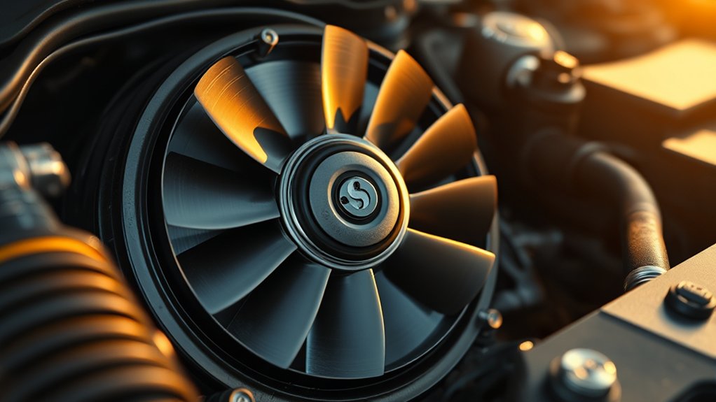 heat sensor activates clutch