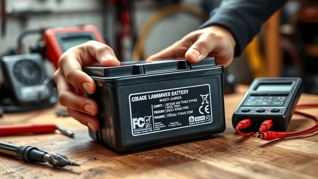 identify battery type and specs