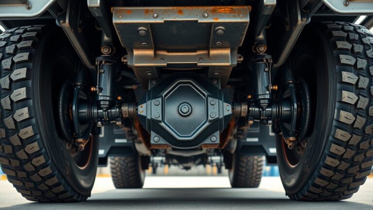 identify drive axle location