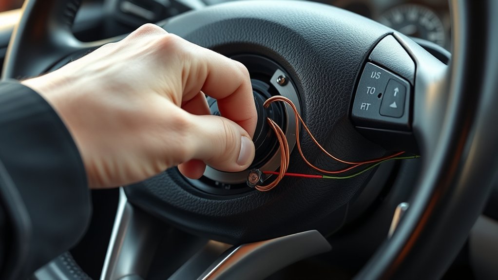 inspect wiring and horn button