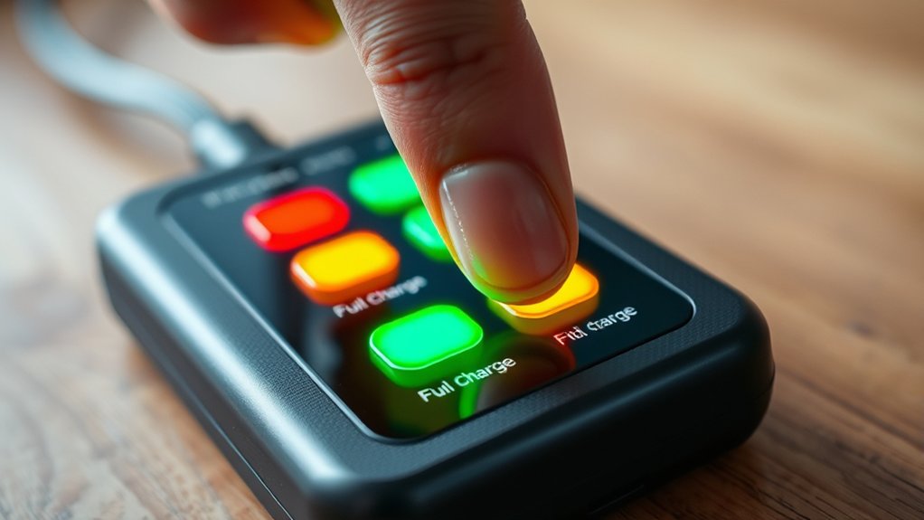 interpreting charger indicator lights