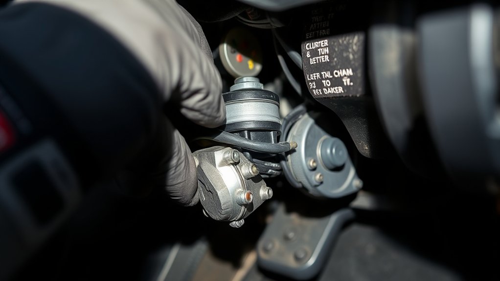 locate and access clutch cylinder