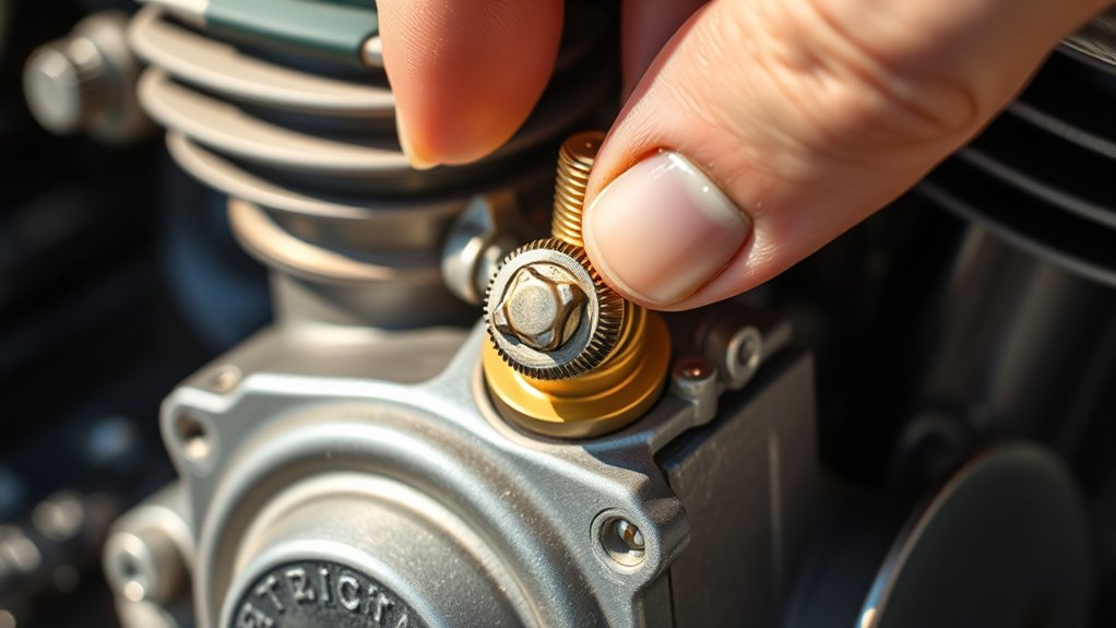 locate and identify mixture screws