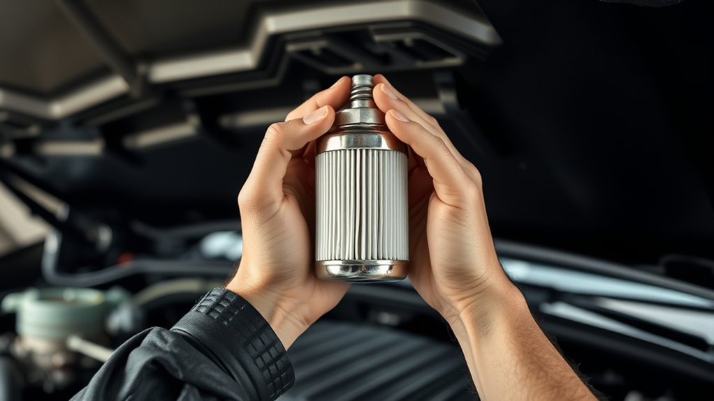 locate fuel filter location