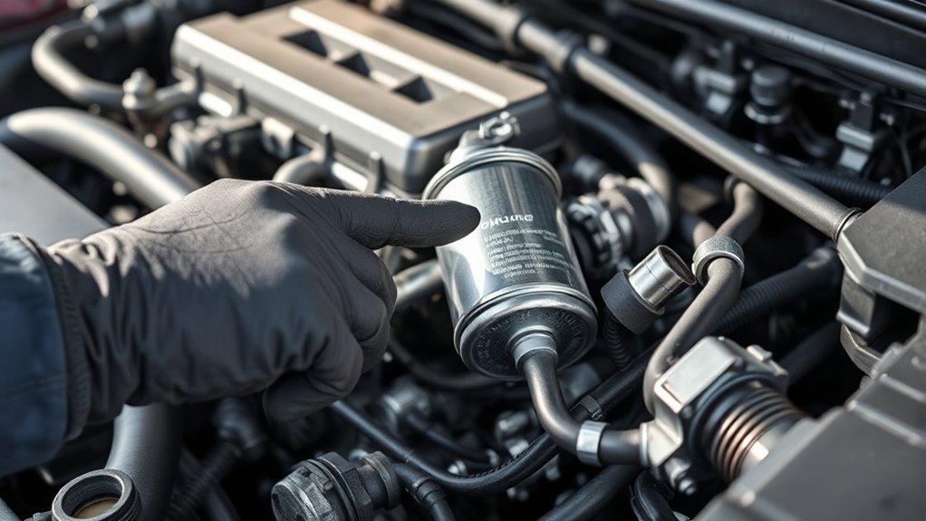 locate fuel filter locations