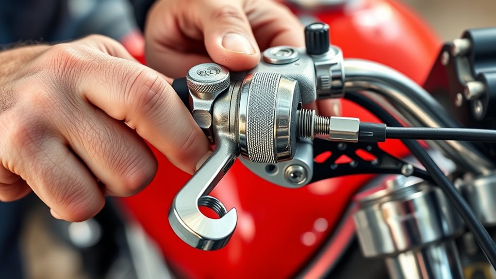 loosen clutch locknuts carefully