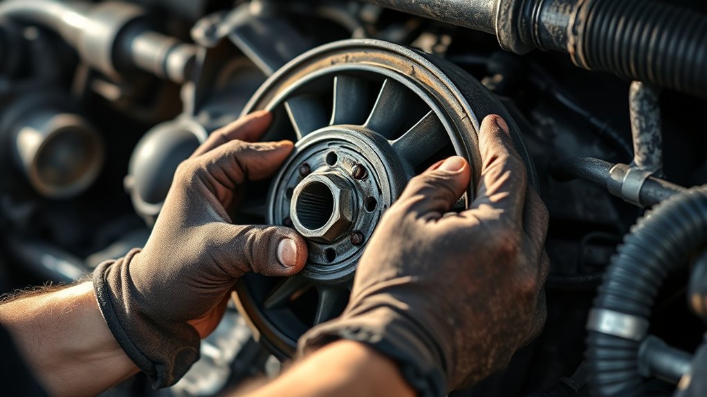 loosen fan clutch without tools