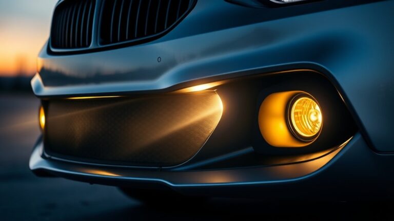 low mounted front fog lights