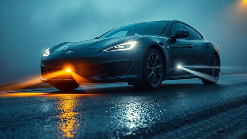 low wide beam visibility