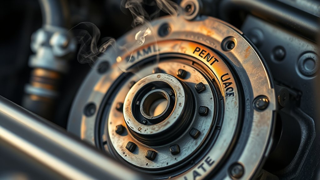 overheating clutch causes odor