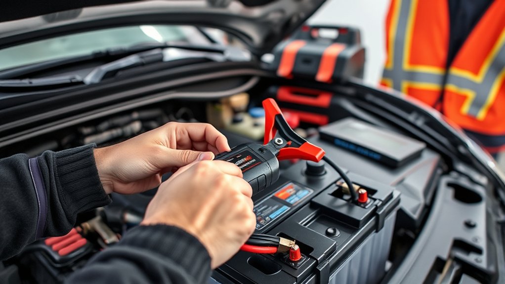 prepare vehicle and charger