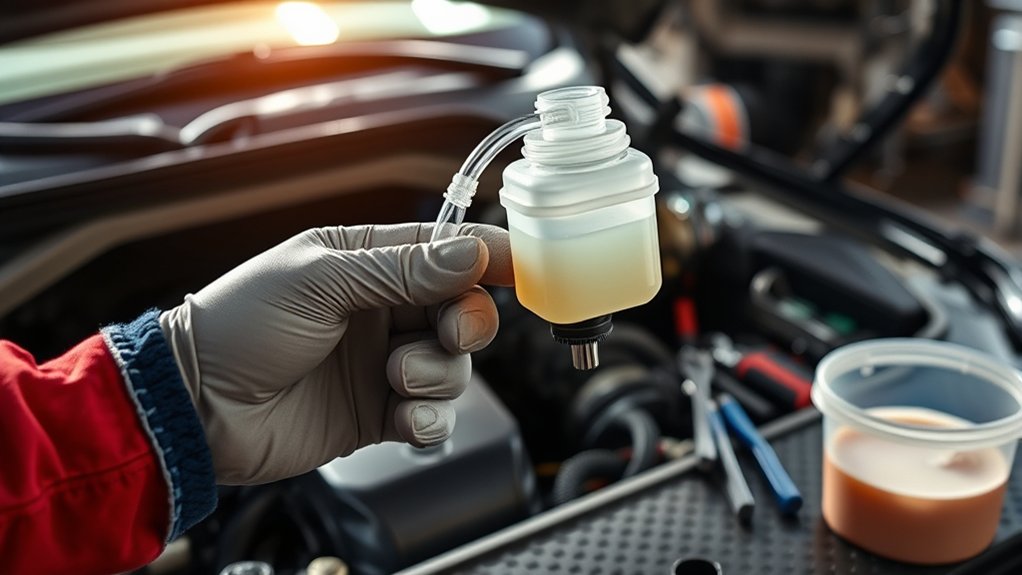 prepare vehicle before bleeding