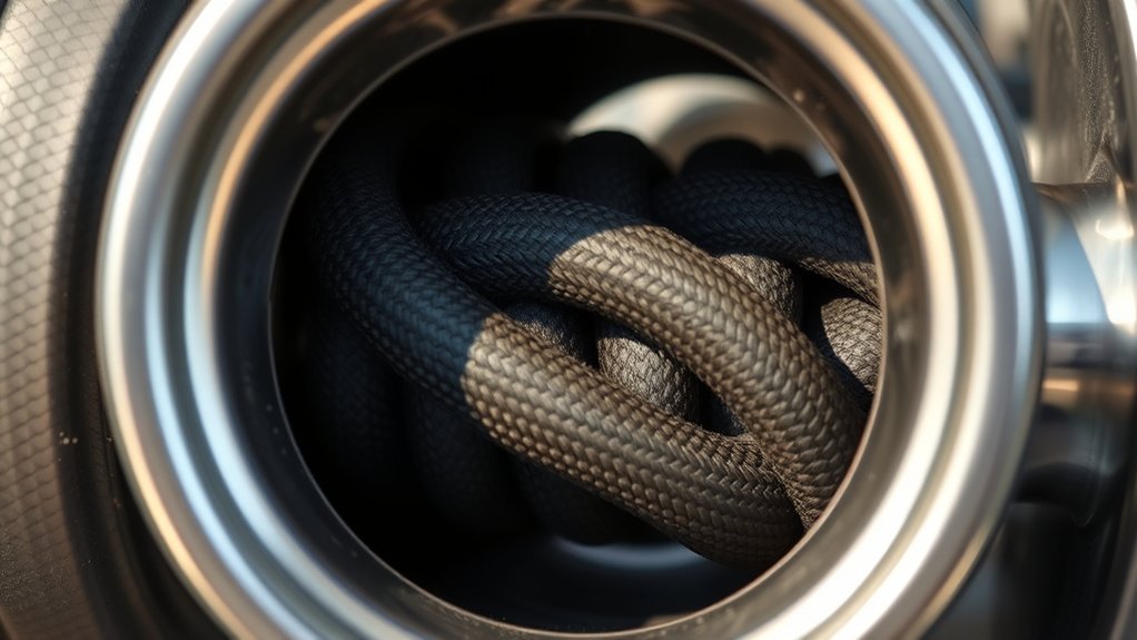 rubber cords absorb shocks