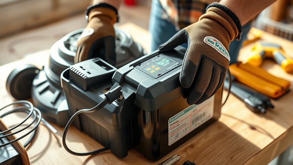 safety gear and compatible charger