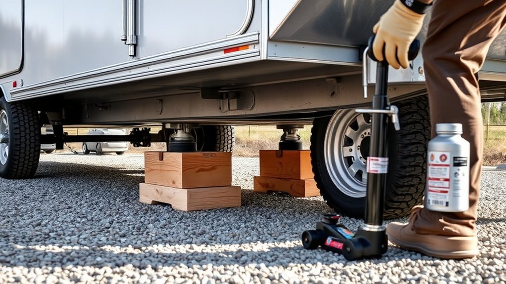 secure trailer before lifting
