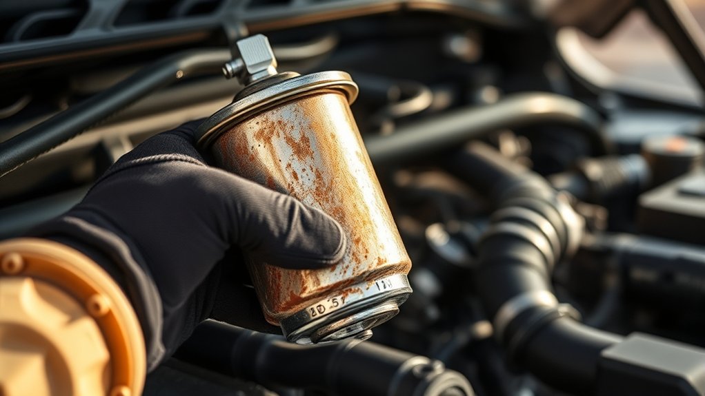 signs of fuel filter clogging