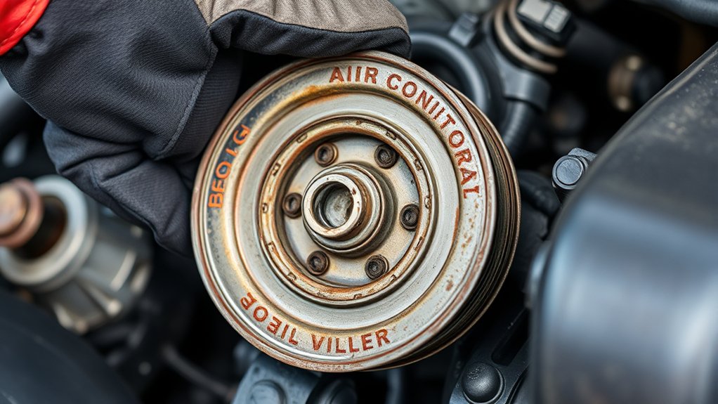 signs of seized ac pulley