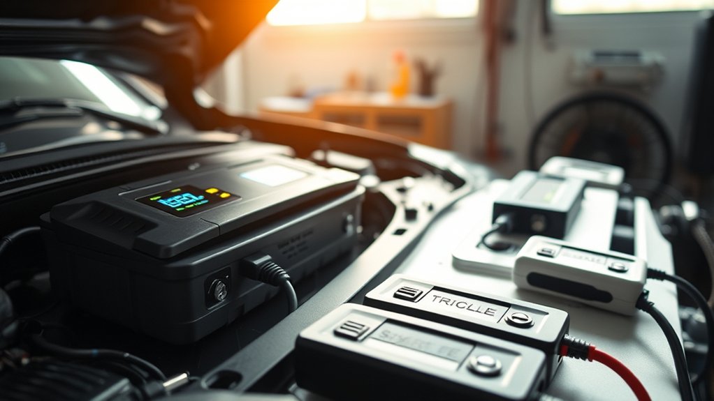 types of car battery chargers