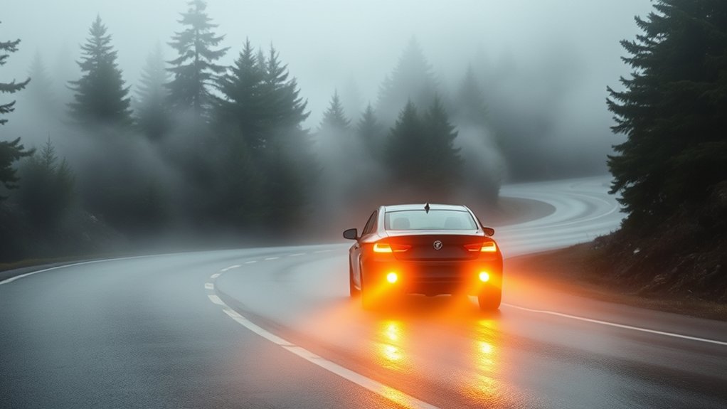 use fog lights during poor visibility