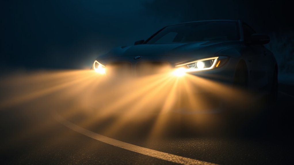 wide low beam visibility