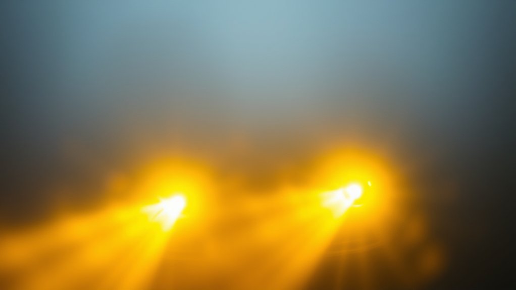 yellow fog lights improve visibility