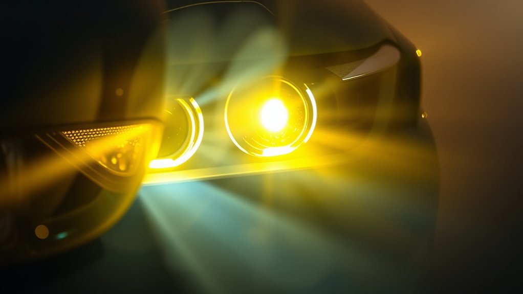 yellow fog lights reduce glare